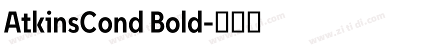AtkinsCond Bold字体转换 AtkinsCond Bold字体转换